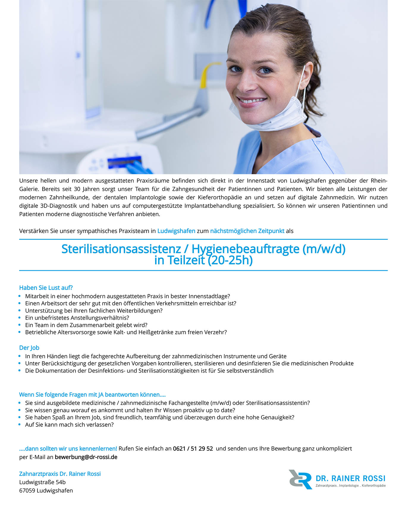 Sterilisationsassistenz / Hygienebeauftragte (m/w/d)